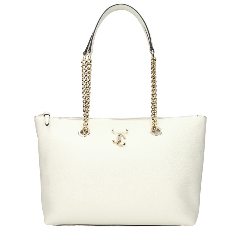 Sac bandoulière Jimmy Choo en cuir blanc