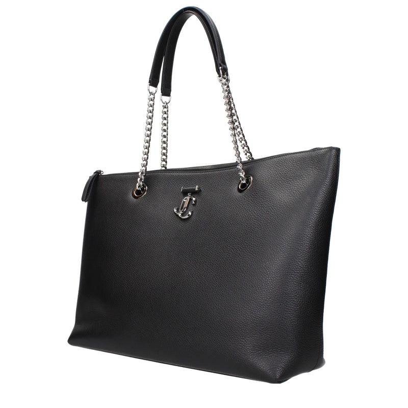 Sac porté épaule Jimmy Choo en cuir noir