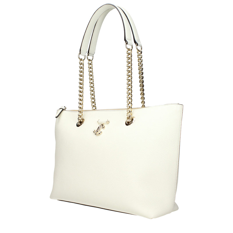 Sac bandoulière Jimmy Choo en cuir blanc