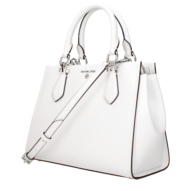 Sac à main en cuir blanc Michael Kors