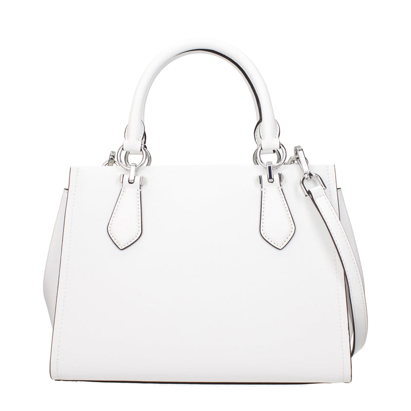 Sac à main en cuir blanc Michael Kors