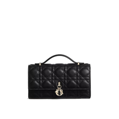 Dior Black Leather Shoulder Bag