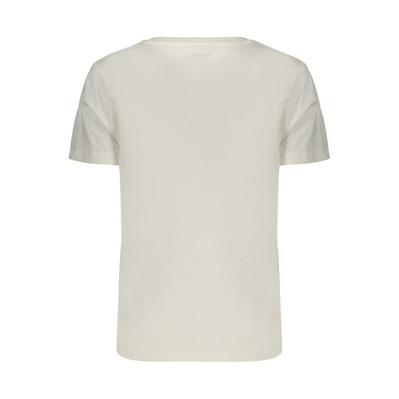 T-shirt blanc en coton Pepe Jeans pour femme
