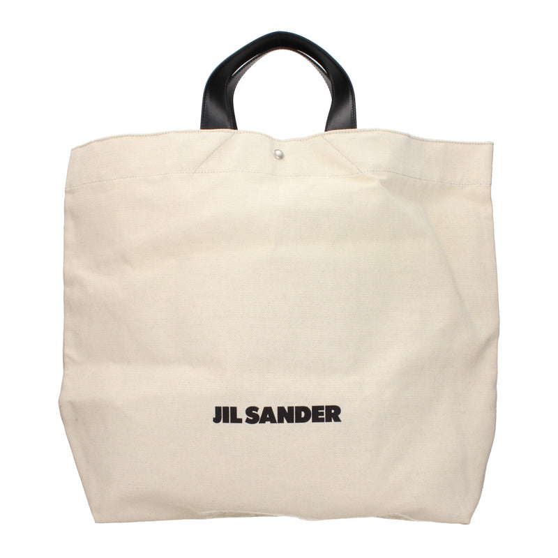 Sac à main en tissu beige Jil Sander