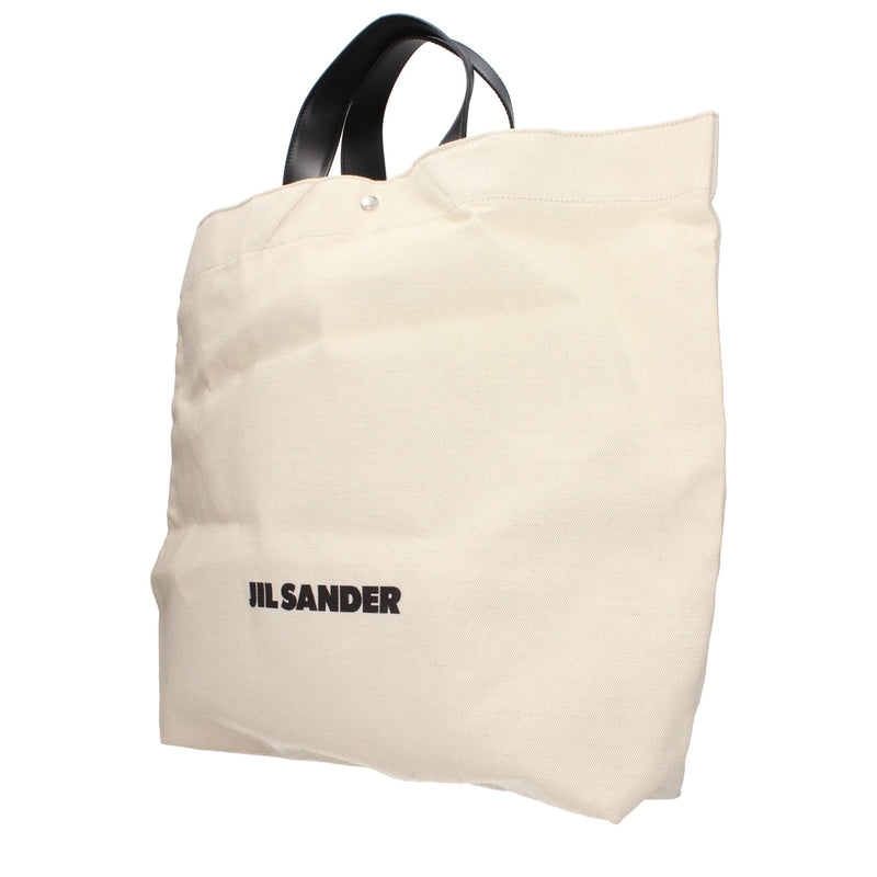 Sac à main en tissu beige Jil Sander