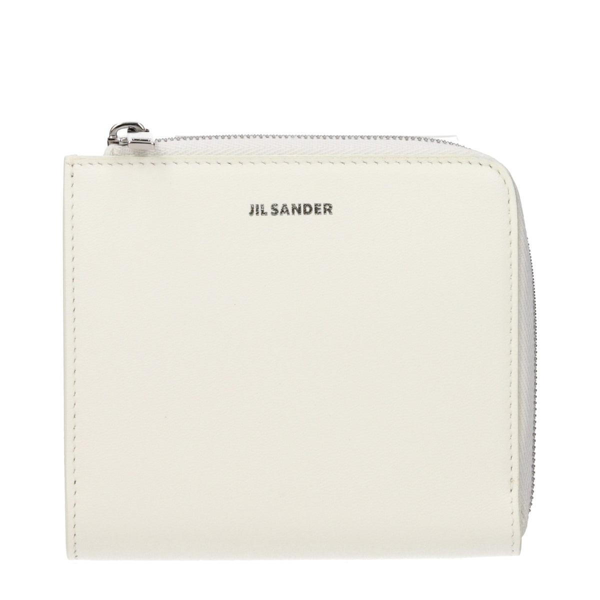 Portefeuille Jil Sander en cuir blanc