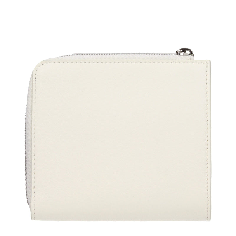 Portefeuille Jil Sander en cuir blanc