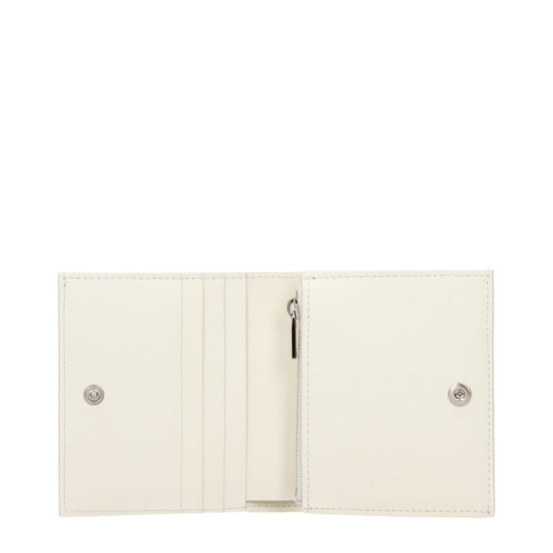 Portefeuille Jil Sander en cuir blanc
