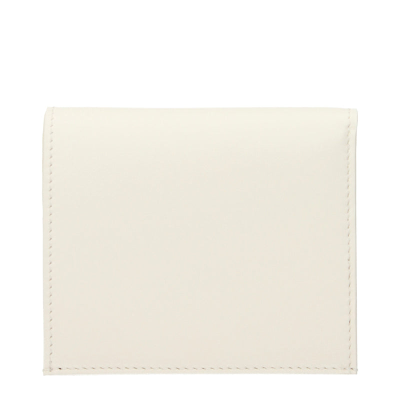 Portefeuille Jil Sander en cuir blanc