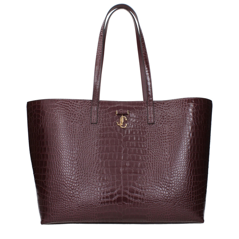 Sac porté épaule Jimmy Choo en cuir rouge