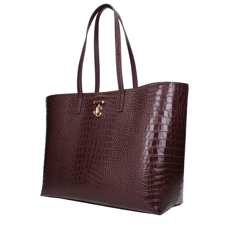 Sac porté épaule Jimmy Choo en cuir rouge