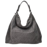 Jimmy Choo Gray Leather Shoulder Bag