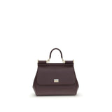 Sac à main Dolce & Gabbana en cuir de veau Bordeaux Bos Taurus