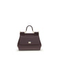 Dolce & Gabbana Bordeaux Calf Leather Bos Taurus Handbag