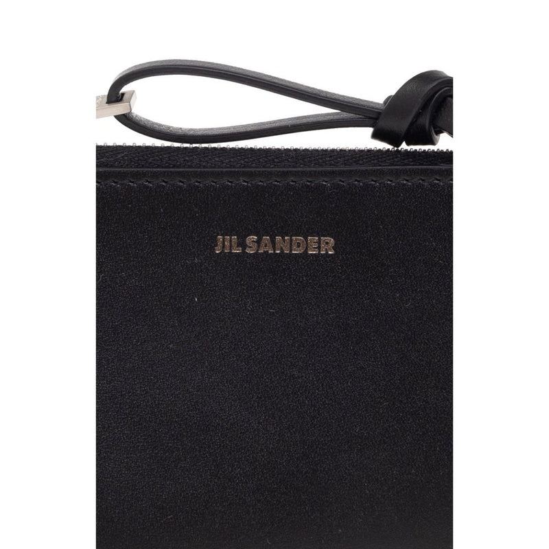 Portefeuille Jil Sander en cuir noir