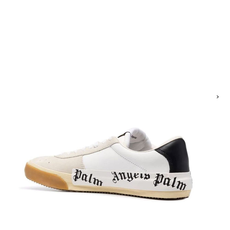 Baskets basses Palm Angels en cuir de veau beige