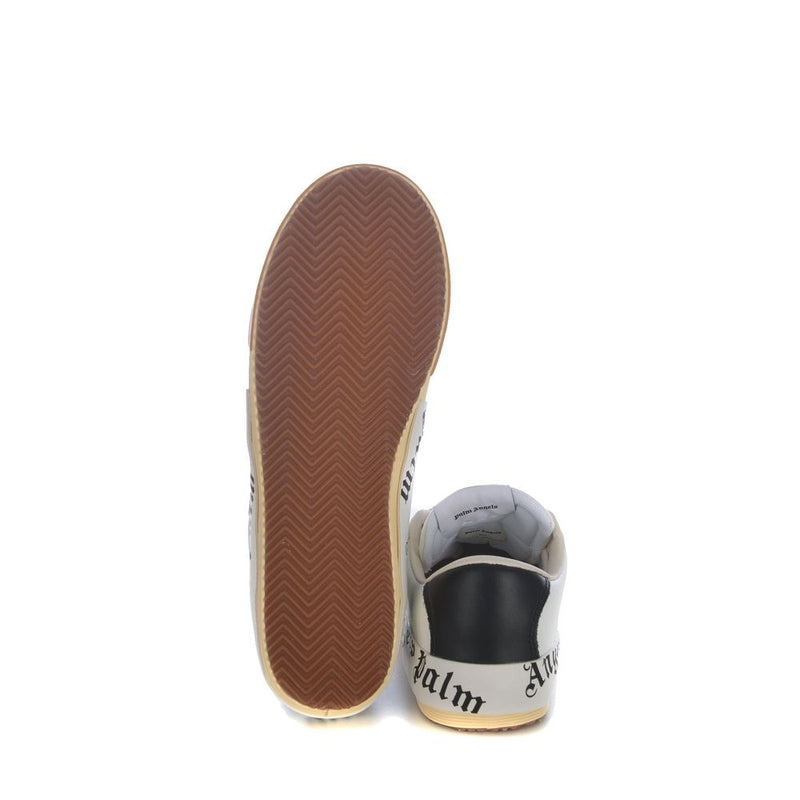 Baskets basses Palm Angels en cuir de veau beige