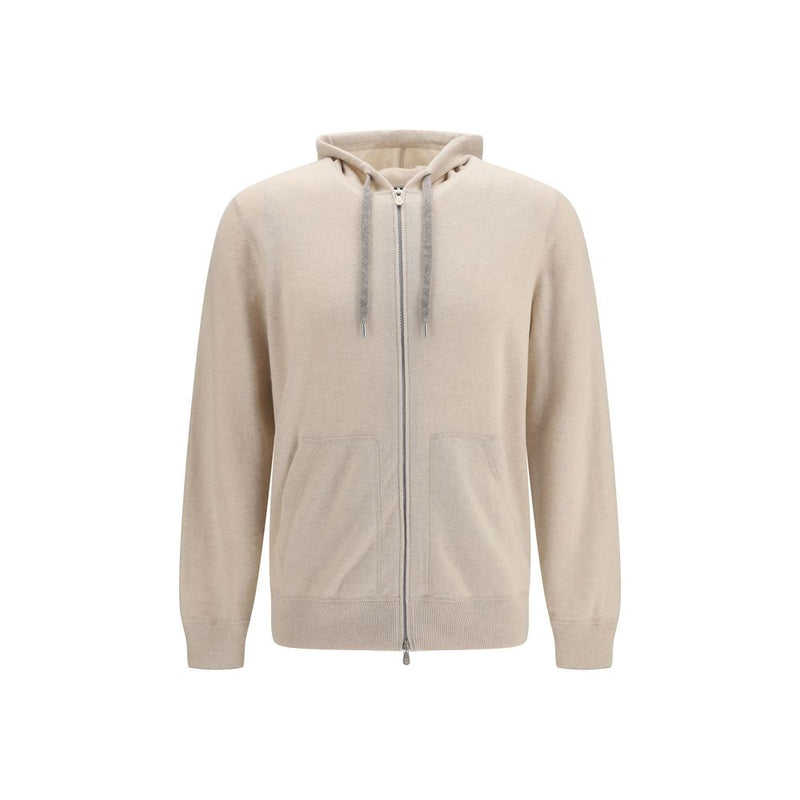 Brunello Cucinelli Beige Cashmere Sweatshirt