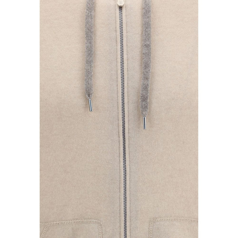 Brunello Cucinelli Beige Cashmere Sweatshirt