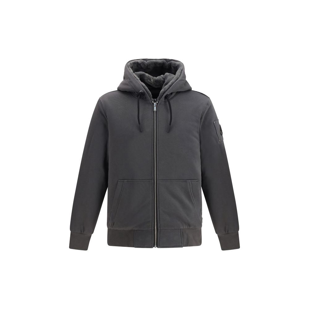 Moose Knuckles Sweat-shirt gris en polyester