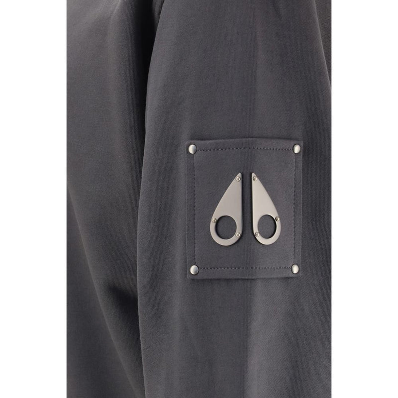 Sweat-shirt en coton gris Moose Knuckles