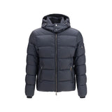 MooRER Veste longue en polyamide bleu