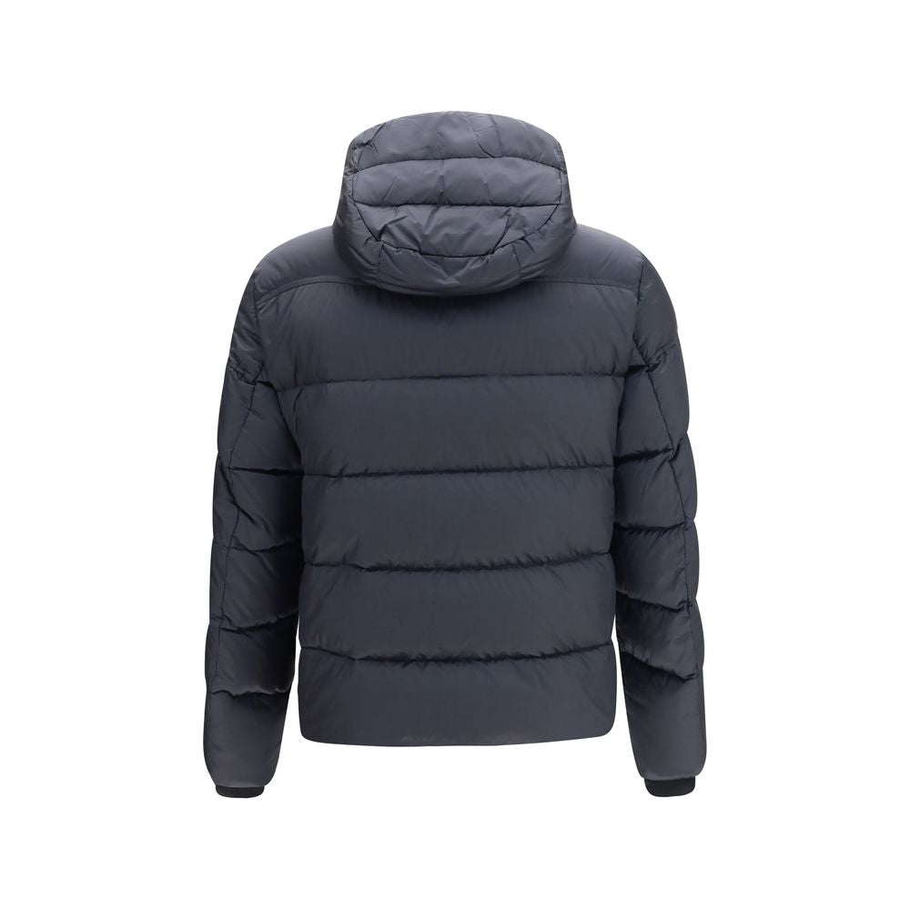 MooRER Veste longue en polyamide bleu