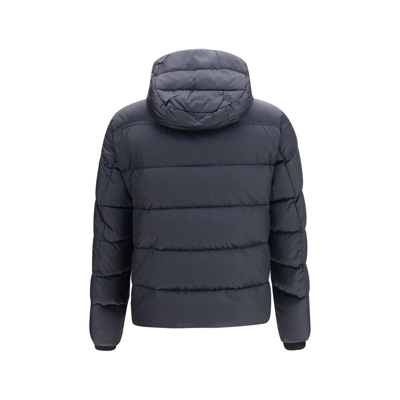 MooRER Veste longue en polyamide bleu