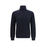 Brioni Blue Cashmere Turtleneck