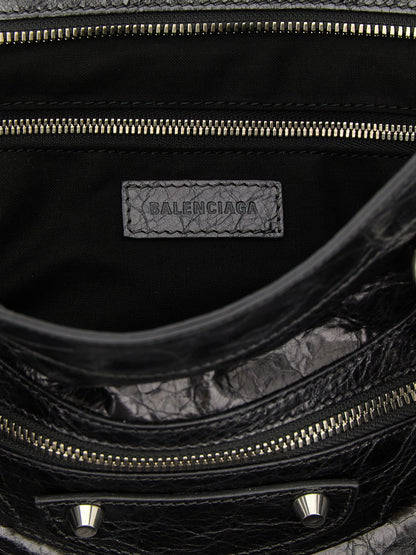 Balenciaga Silver Lamb Leather Handbag