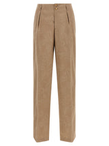 Pantalon en laine beige Etro
