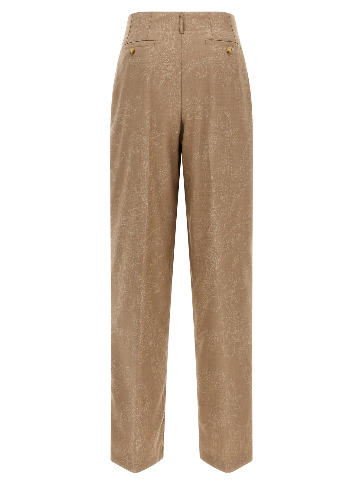 Pantalon en laine beige Etro