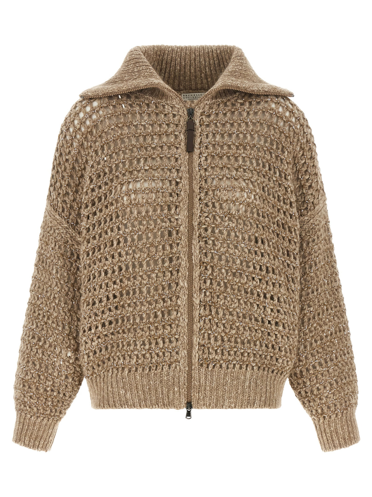 Gilet Brunello Cucinelli beige en élasthanne