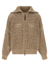 Gilet Brunello Cucinelli beige en élasthanne
