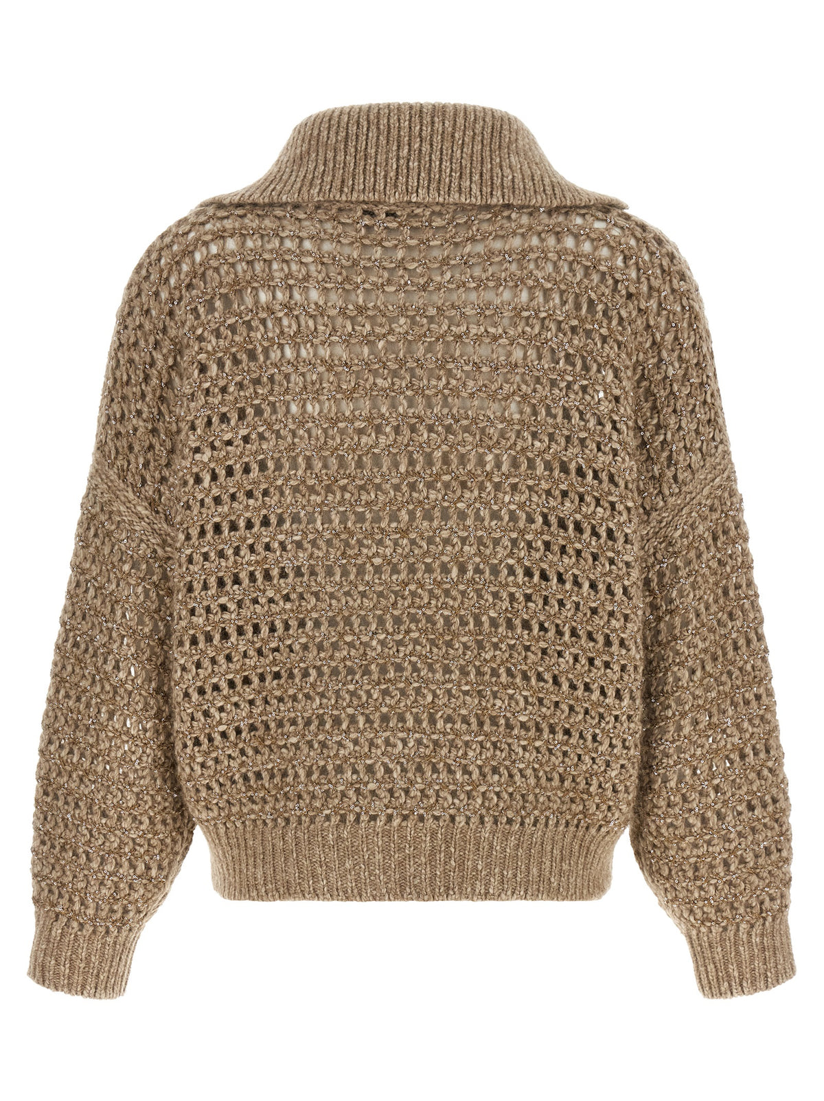 Gilet Brunello Cucinelli beige en élasthanne