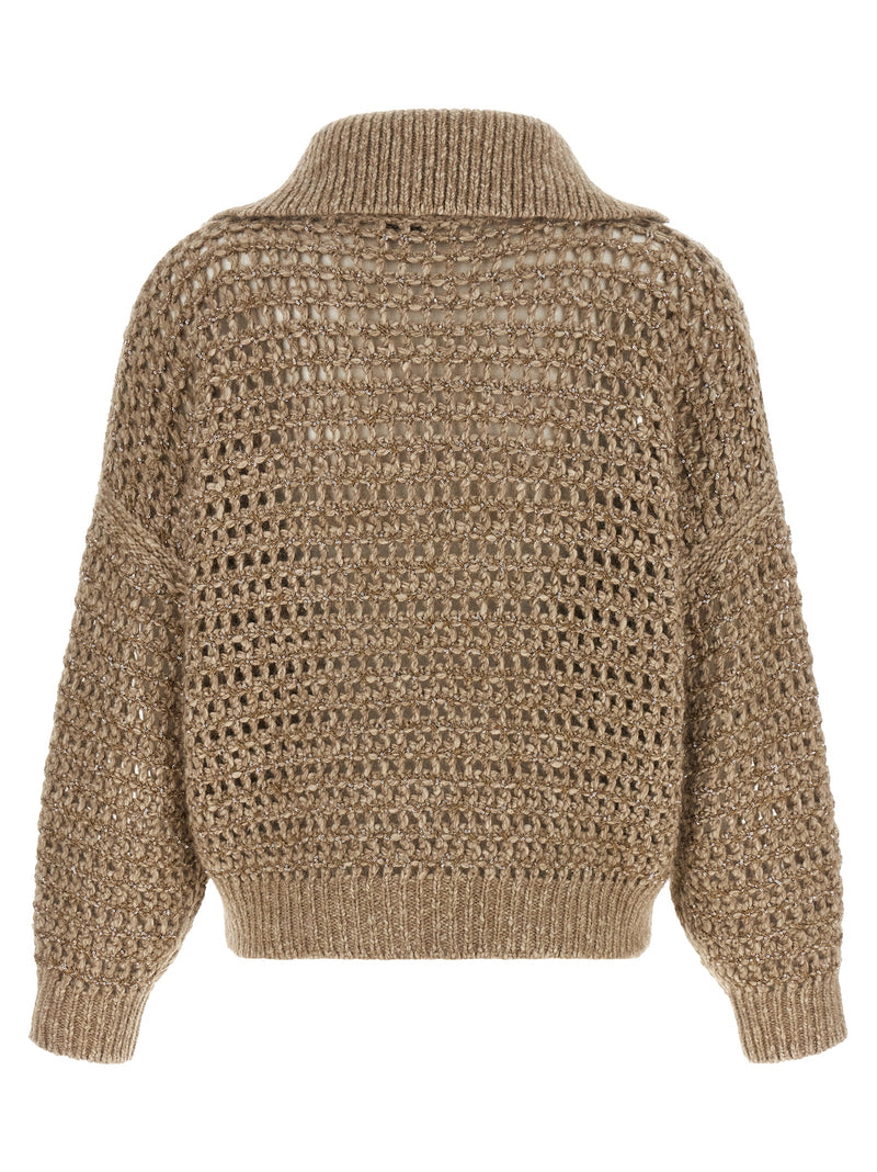 Gilet Brunello Cucinelli beige en élasthanne