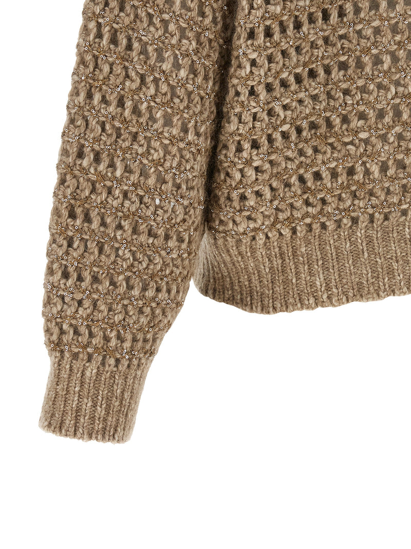 Gilet Brunello Cucinelli beige en élasthanne