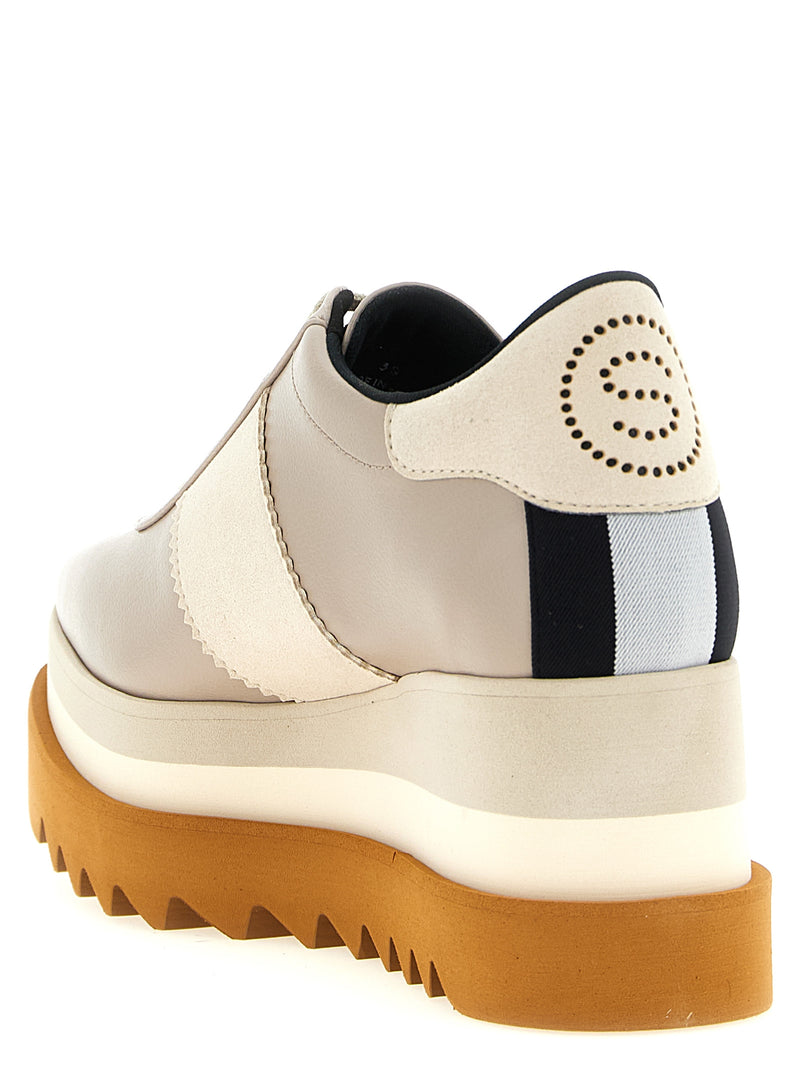 Baskets compensées Stella McCartney en EVA beige