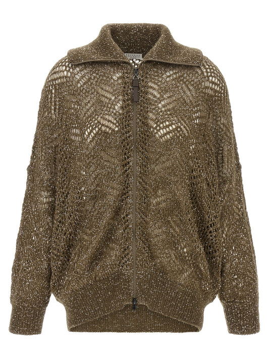 Brunello Cucinelli Gilet marron en polyamide