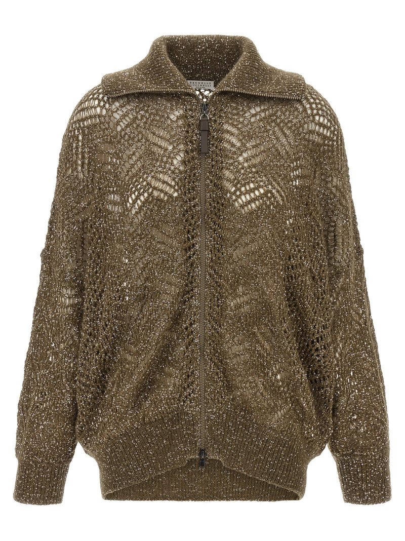 Brunello Cucinelli Gilet marron en polyamide