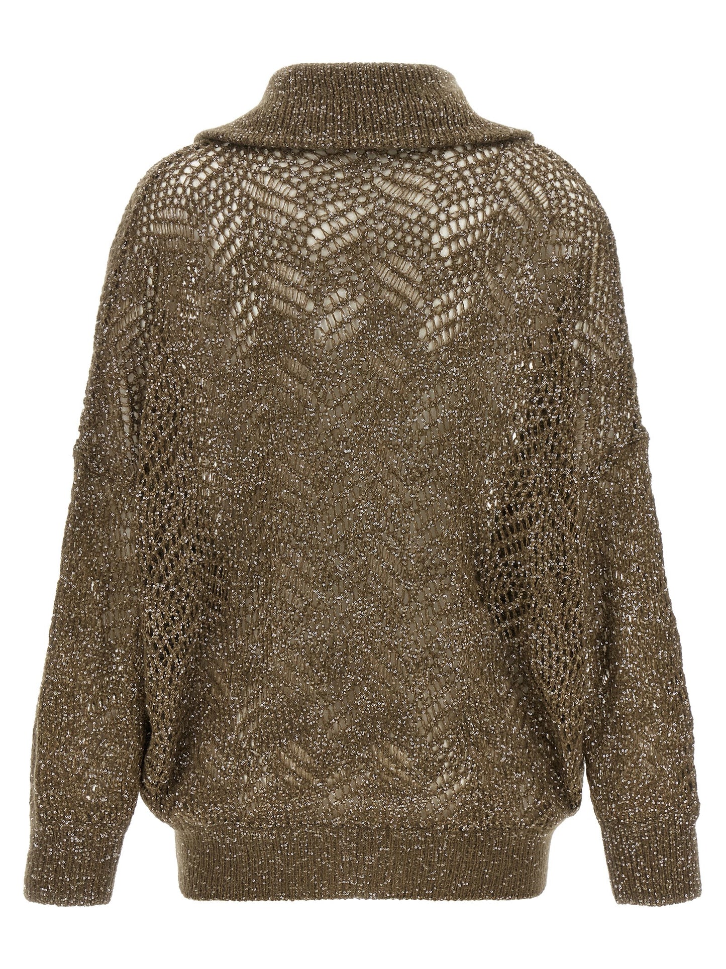 Brunello Cucinelli Brown Polyamide Cardigan
