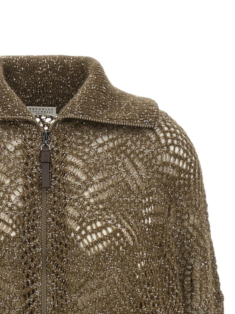 Brunello Cucinelli Gilet marron en polyamide