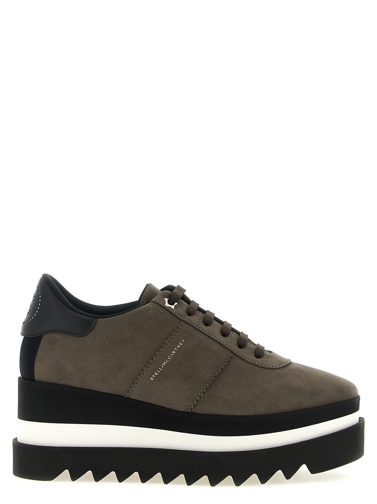 Baskets compensées Stella McCartney grises en EVA