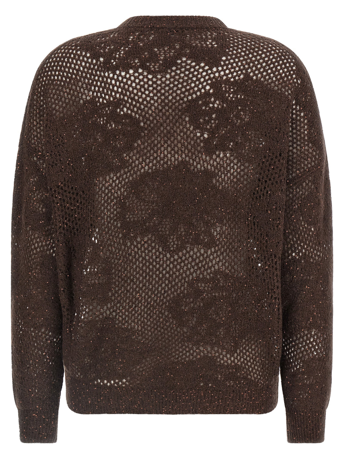 Cardigan Brunello Cucinelli en Nylon Marron