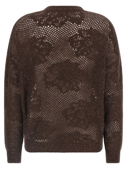 Brunello Cucinelli Brown Nylon Cardigan
