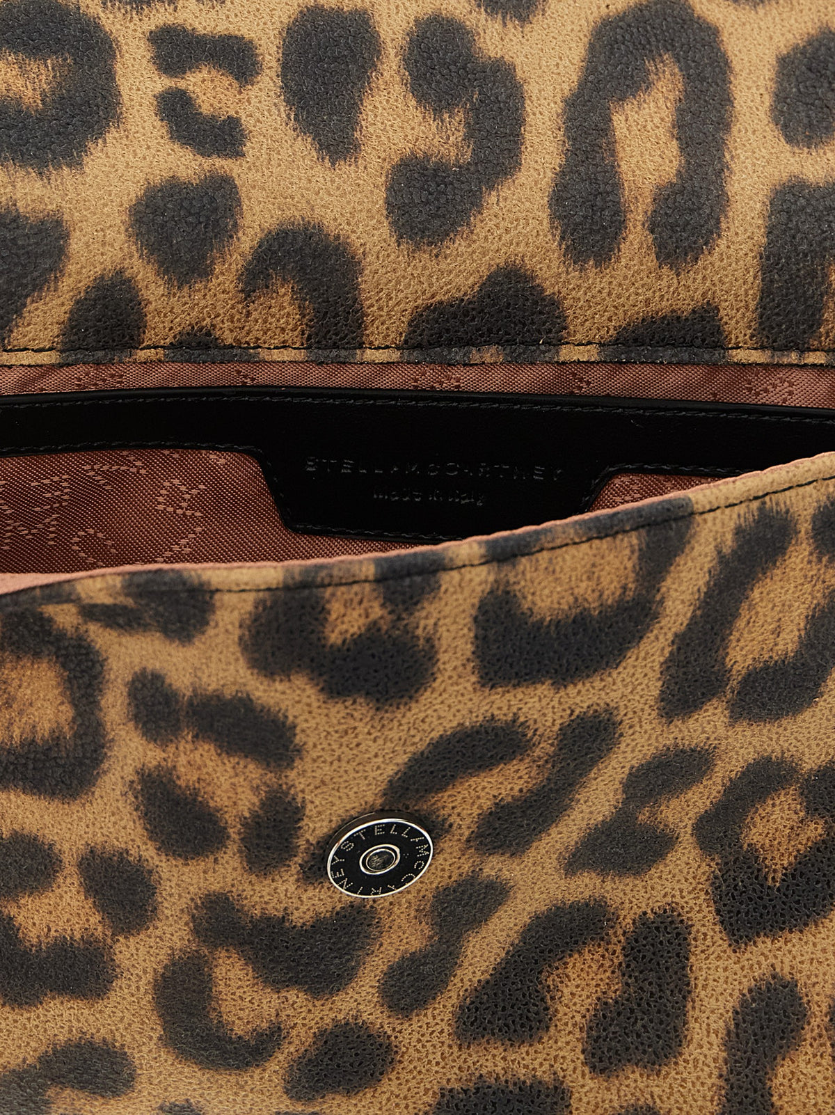 Pochette Stella McCartney en polyester marron