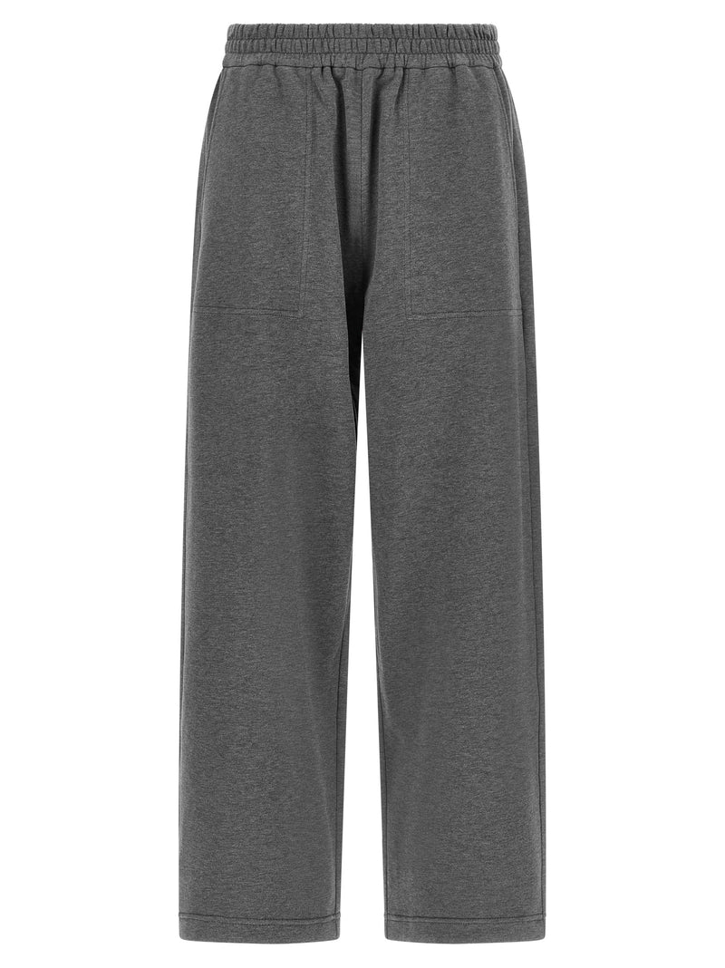 Pantalon de jogging en coton gris Brunello Cucinelli (pantalon de sport)