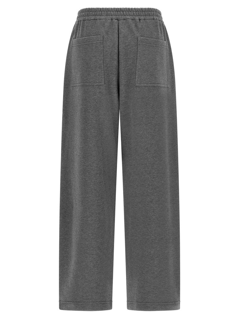 Pantalon de jogging en coton gris Brunello Cucinelli (pantalon de sport)