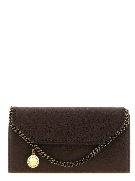 Stella McCartney Porte-cartes marron en polyester