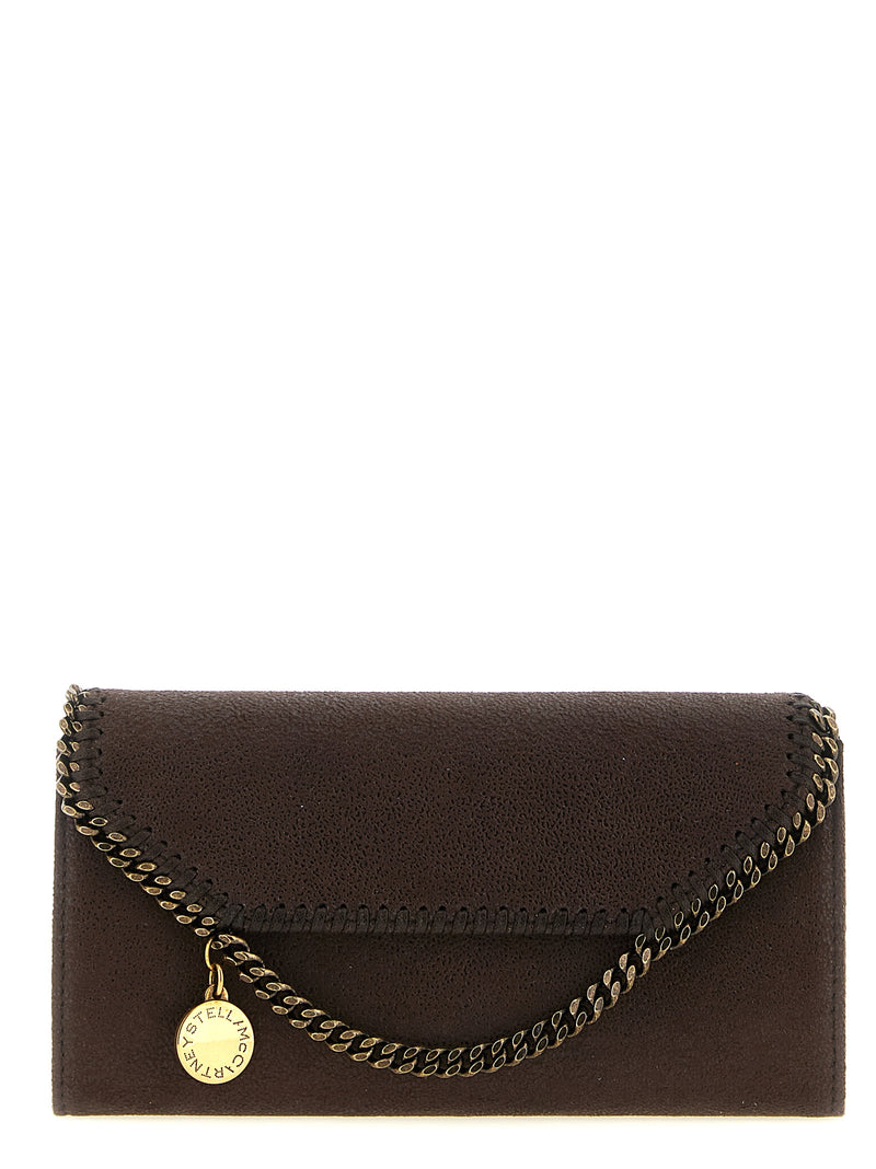 Stella McCartney Porte-cartes marron en polyester